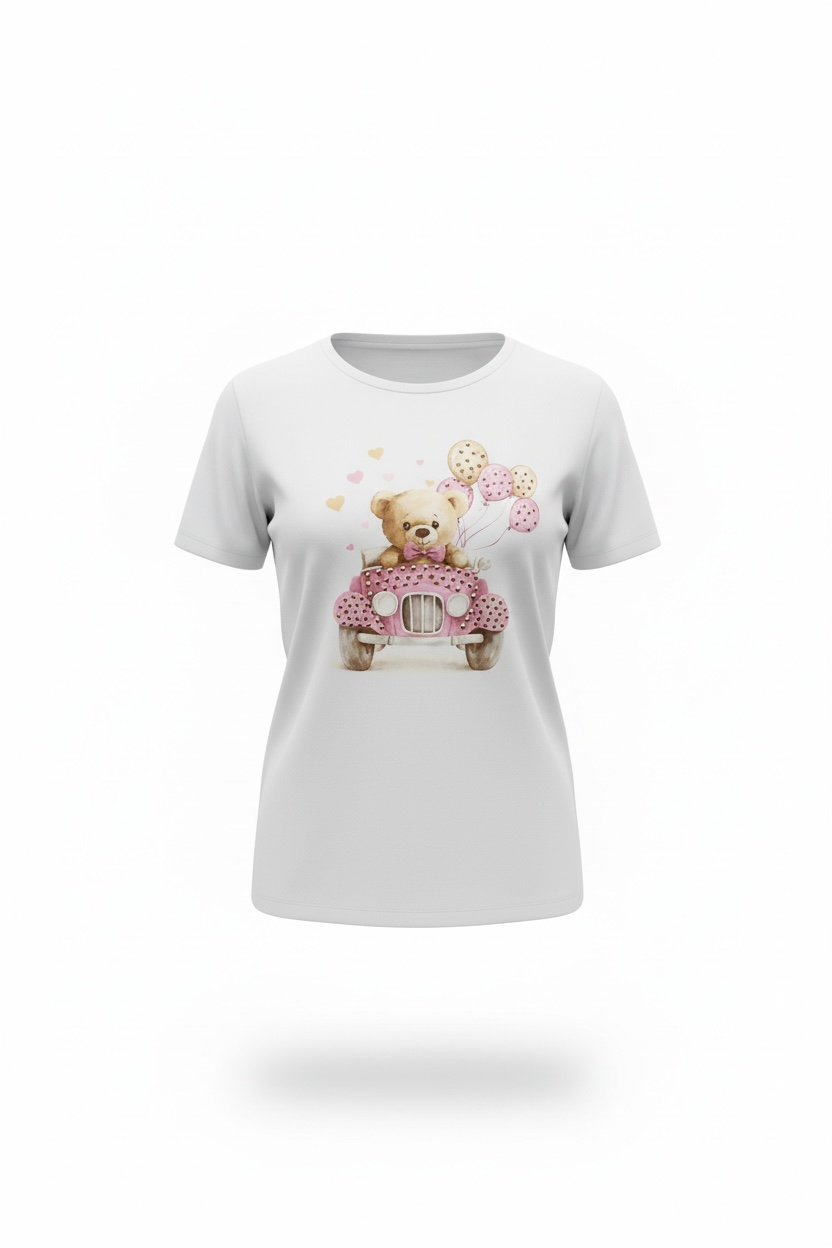 T-shirt Luna in the car