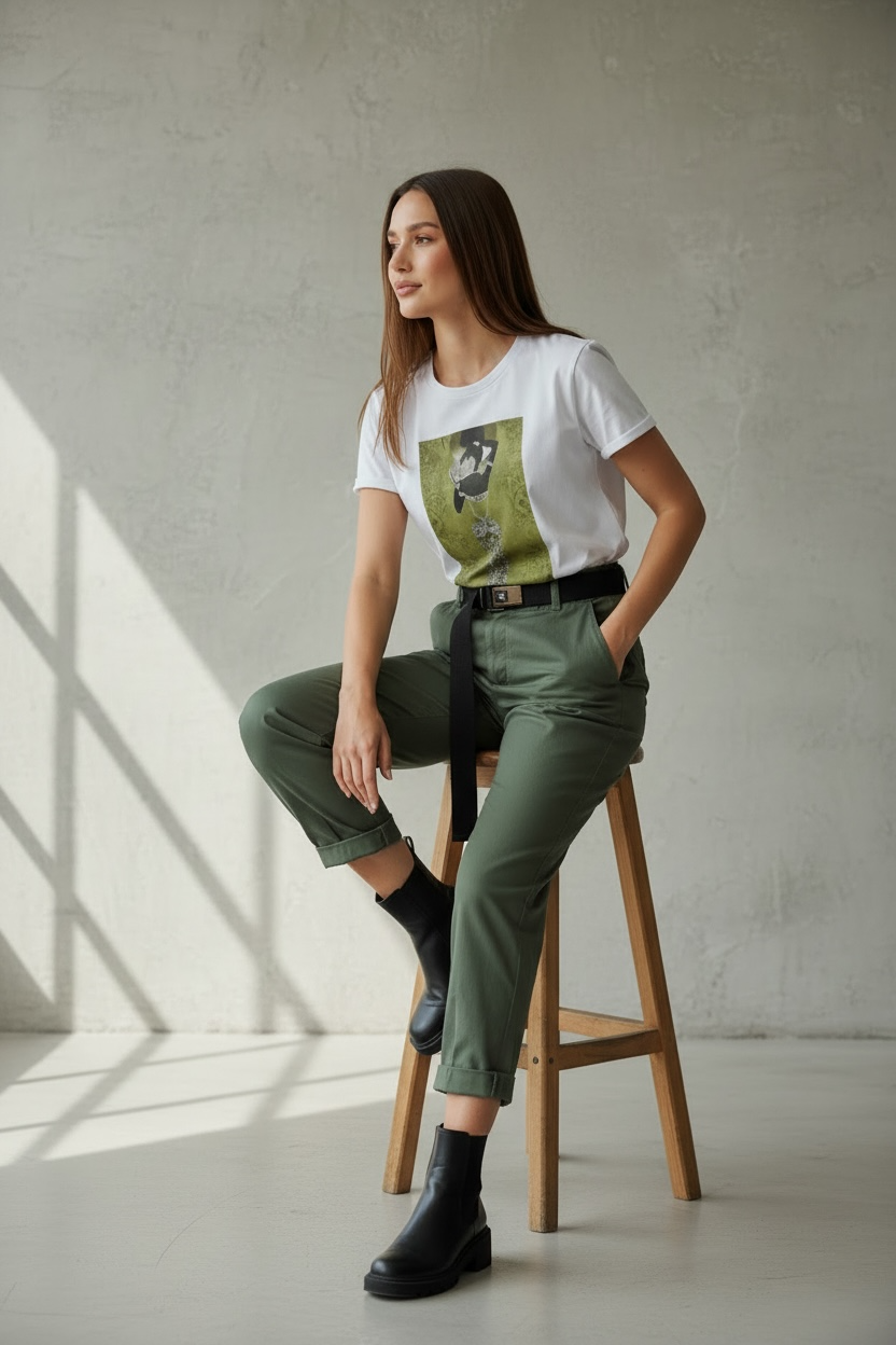 Pantalone con cintura “Mé”