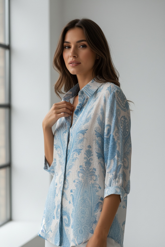 Camicia stampa cachemire