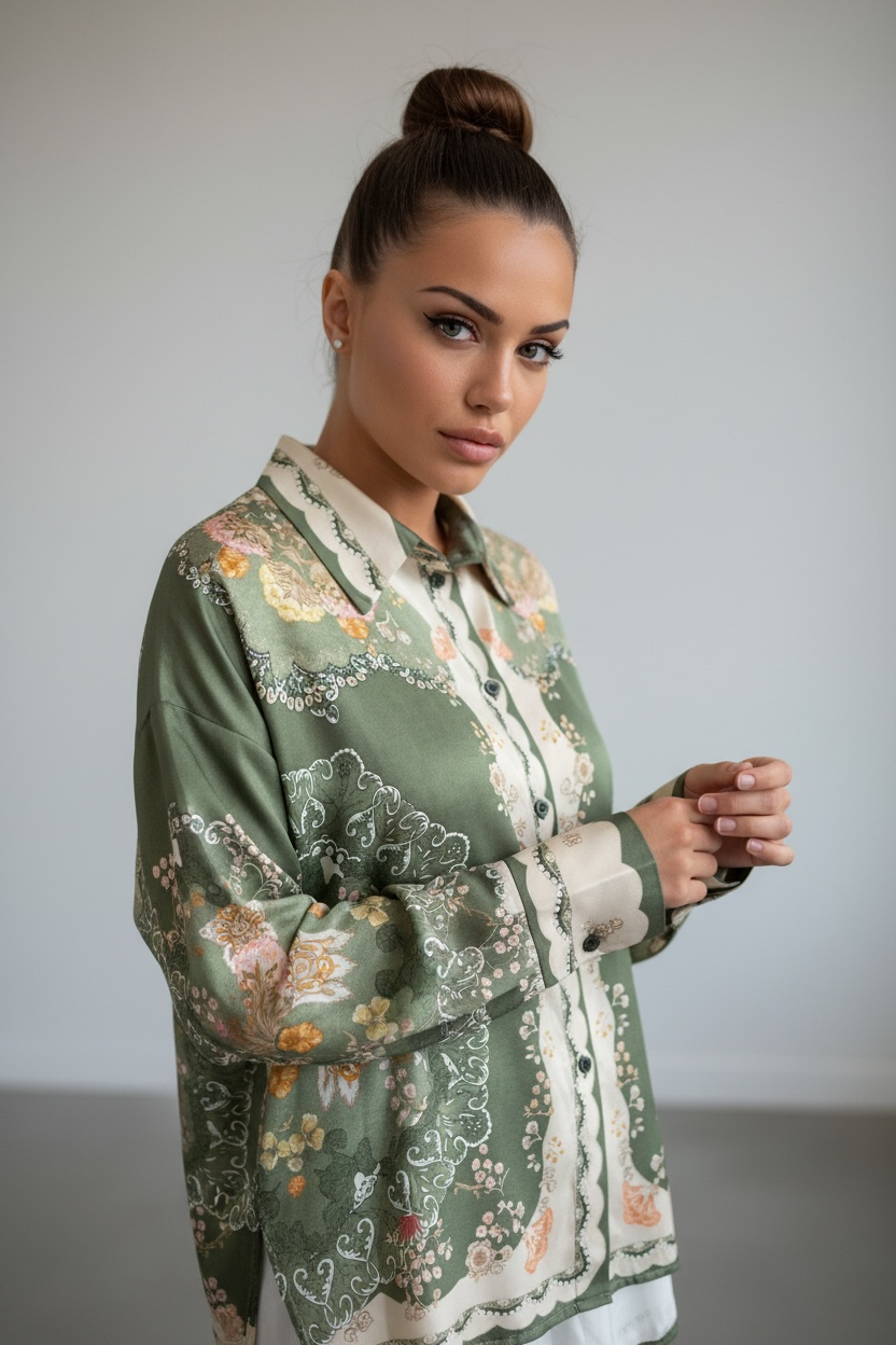 Camicia in viscosa 100%