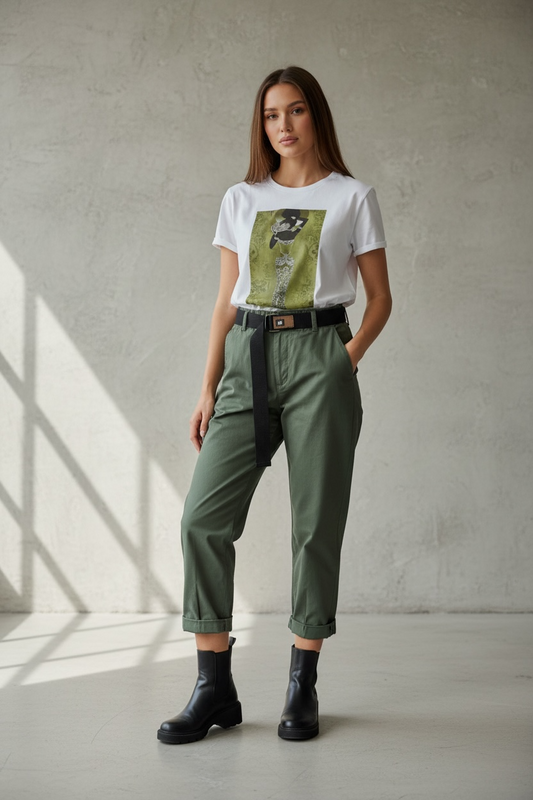 Pantalone con cintura “Mé”